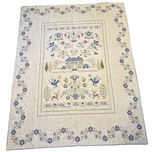 Vintage Full Size Quilt American Sampler Paragon Kit Completed